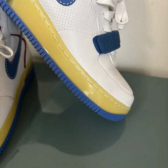 Nike Air Force 1 Mid Supreme Max Air CB Barkley•Size 9•White Blue Red•Rare• - Picture 16 of 16